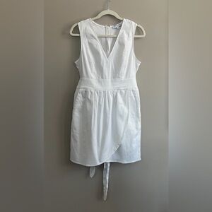 Marissa Webb Brett white tie waist mini dress size 12